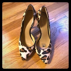 BCBG giraffe print heels. Size 8.5